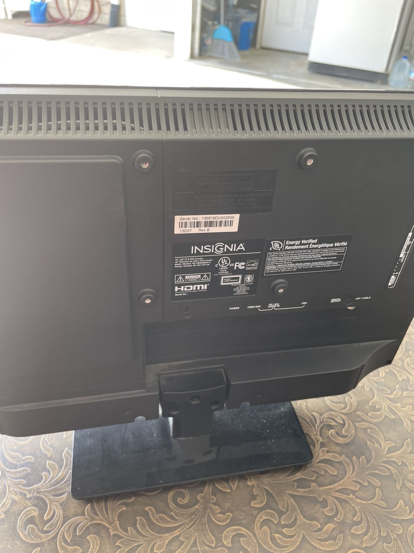 Insignia 19 Inch TV with Built In DVD Player for Sale in Franklin, IN
