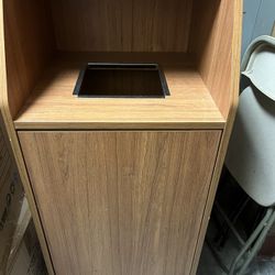 Restaurant Grade Wooden Trash can 