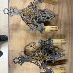 Pair Of Ornate Scones 