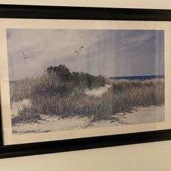 Framed Sea Grass Artwork 