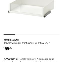 Glass Front Under Bed Storage/Drawer From Ikea