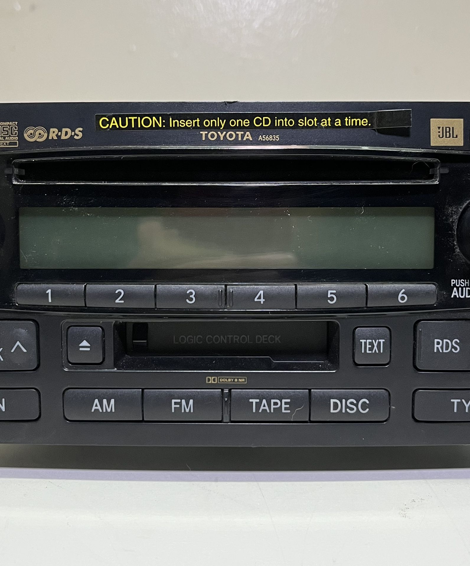 OEM 03-04 TOYOTA Sequoia Tundra JBL Radio Cassette Tape 6 CD