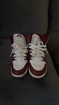 Nike Air High-Top Sneakers Red White