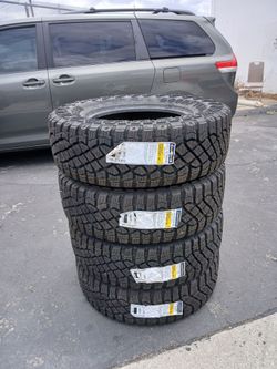 Tires New LT 275 70R18 Goodyear Wrangler $880 set of four install mount and balance