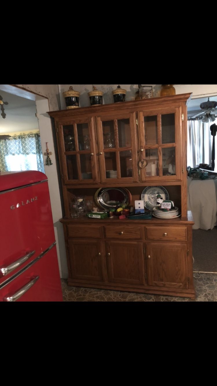 Oak China Cabinet