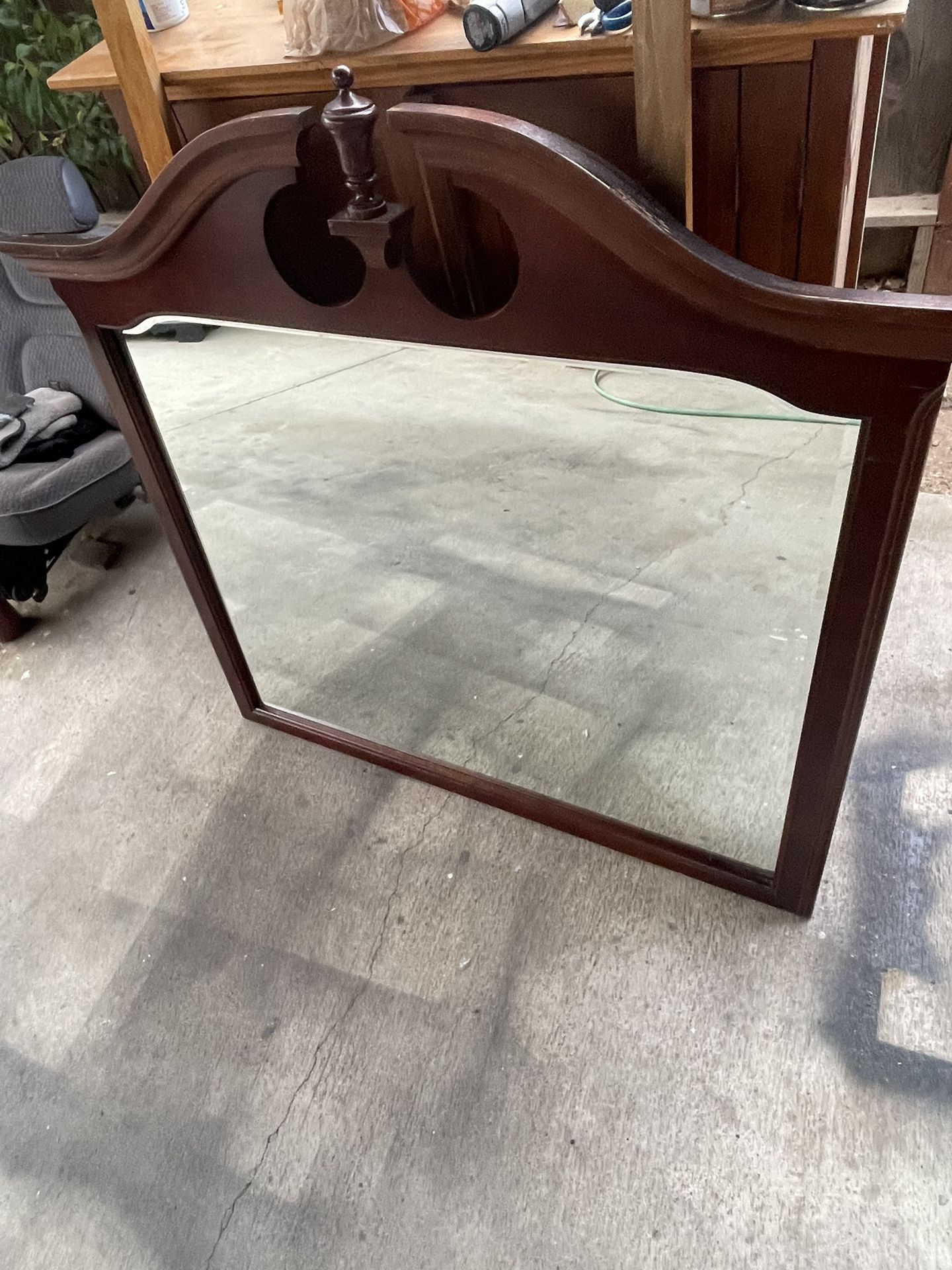 Solid Wood Landscape Mirror