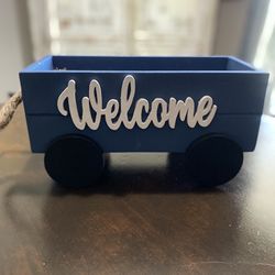 Wooden Welcome Wagon, Planter