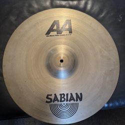 Sabian AA 20” Medium Thin Crash Cymbal in great shape. 