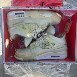 Jordan 4 Off white Sail