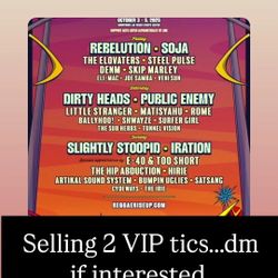 Selling 2 VIP TICKETS (All 3 Days) LAS VEGAS "REGGAE RISE UP"