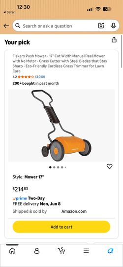Manual Reel Mower new