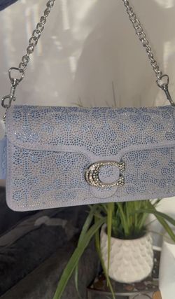 Blue Sparkly Coach Purse