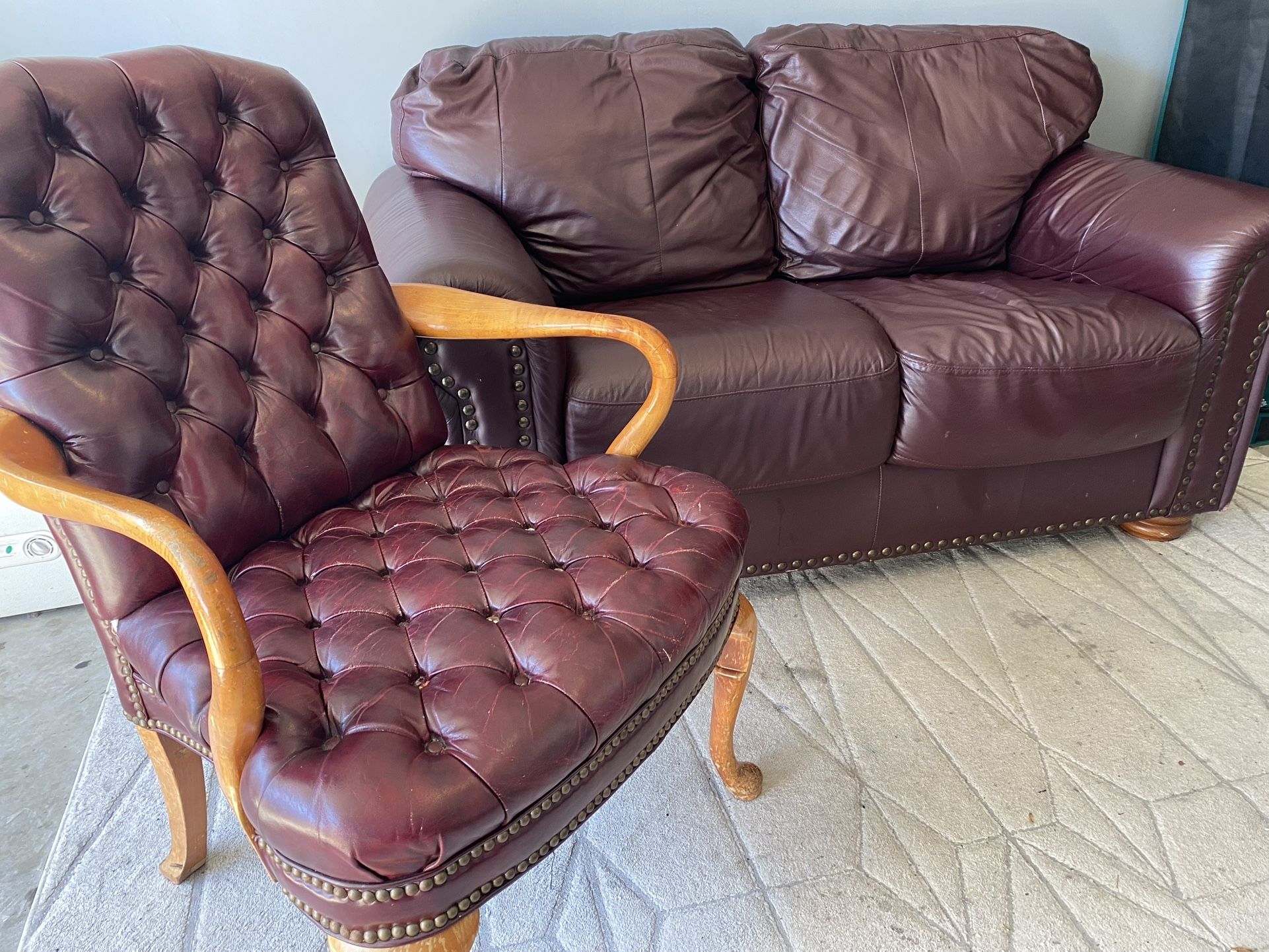 Matching Loveseat And Side Chair