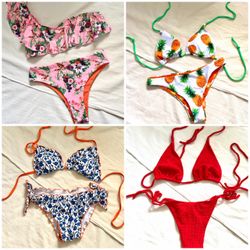 Lot of 4 Two-Piece Bikini Sets