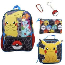 Pokemon 5 pc Backpack Set BRAND NEW!