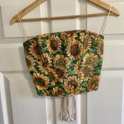 Beautiful Floral Drawstring Corset