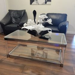 Acrylic Glass Top Coffee Table 
