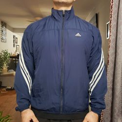 Adidas Windbreaker Jacket. Medium. Blue. Good condition.