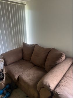 Brown Loveseat