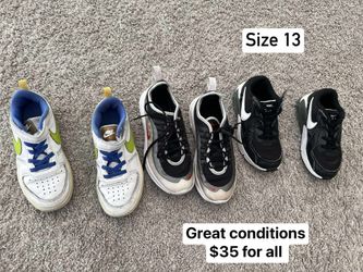 Bundle $35 Nike Shoes For Boys Size 13 