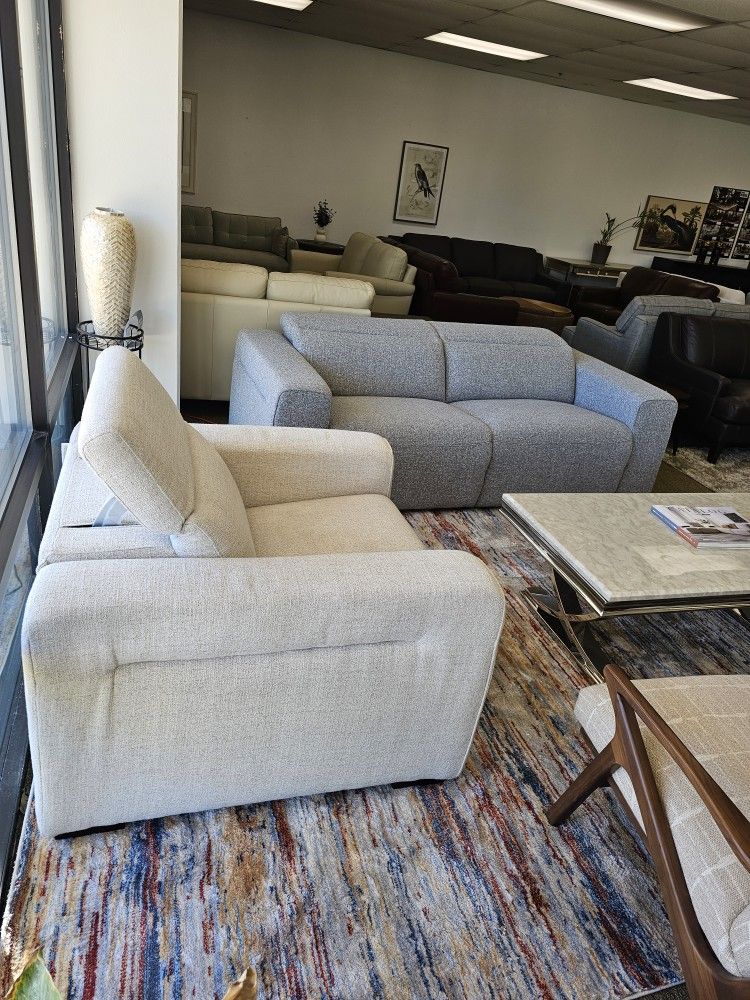 2-pc Fabric Loveseat-Nevio