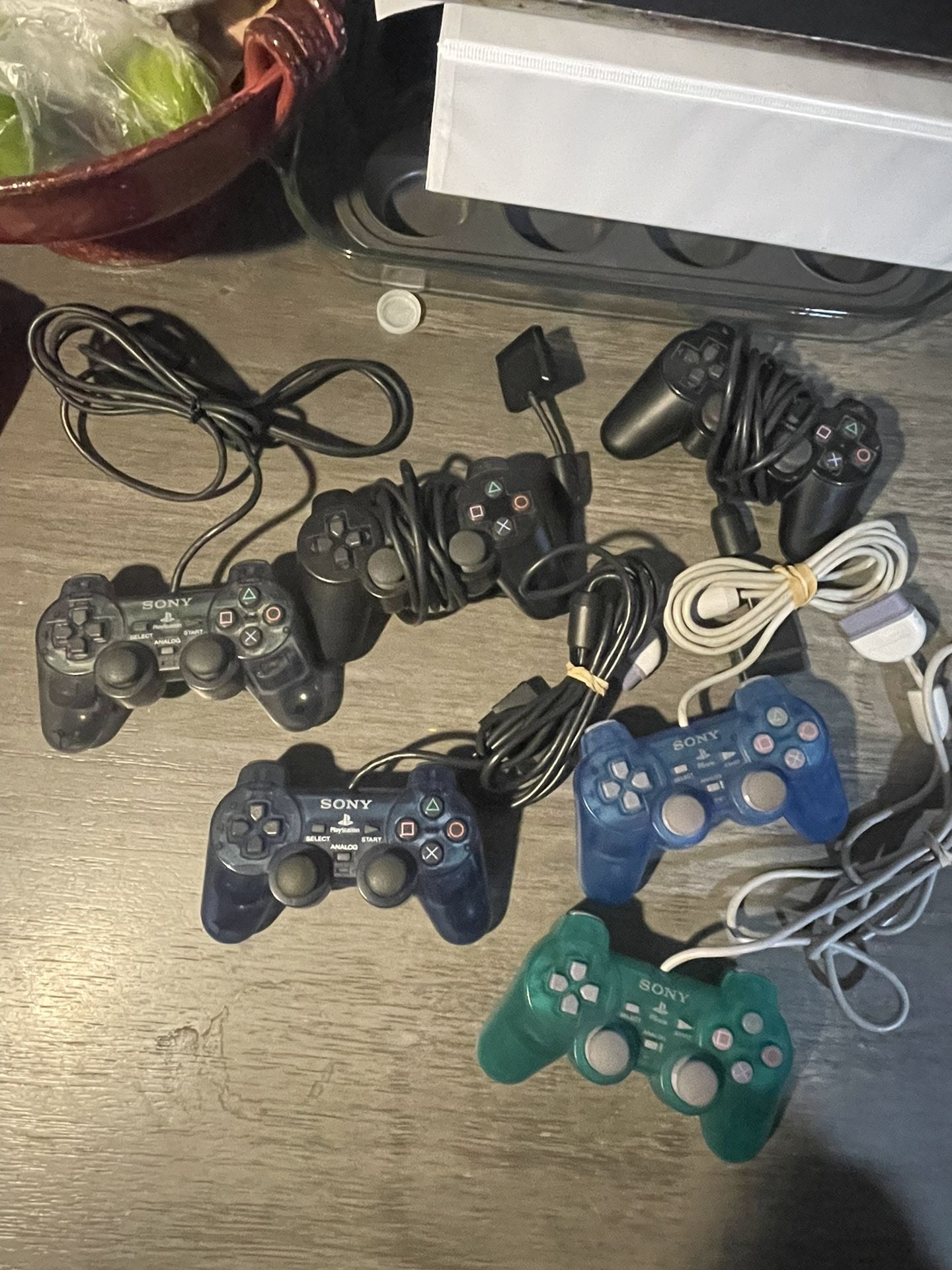 PlayStation 1 And 2 Controllers Ps1 Ps2