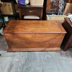 Antique Solid Wood Trunk