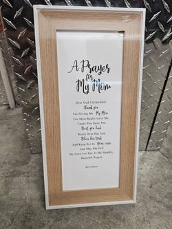 Prayer For Mom Framed Typo