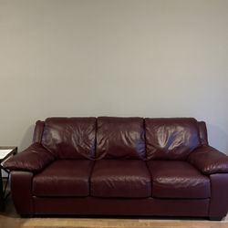 Leather Couch And Love seat