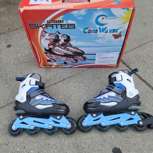 ROLLER BLADES SIZES JR 13 TO 3 AND 4 TO 6 WITH LIGHT