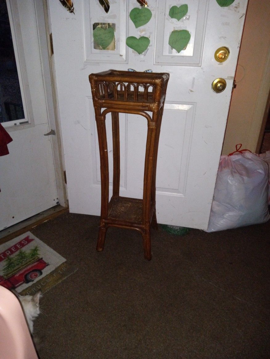 Wicker Plant Stand Good Condition $6.00