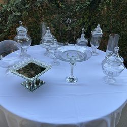 Glass Display  Vases