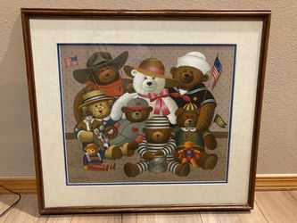framed art print titled "The Gang's All Here" by the American artist Charles Wysocki