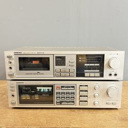 Onkyo Stereo Cassette Deck & Quartz Synthesized Tuner Amplifier – Vintage Audio