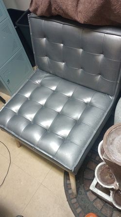 Two gray chairs