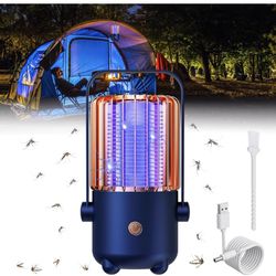 Bug Zapper Outdoor Indoor, Electric Rechargeable Mosquito Zapper Fly Zapper, IPX4 Waterproof Insect Fly Trap, Mosquito Killer Lamp for Home, Backyard,