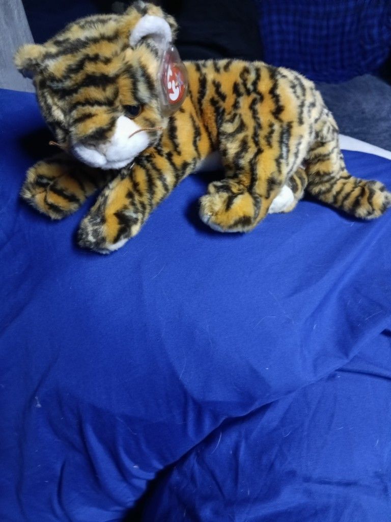 TY 2001 Beanie Buddies India The Tiger Stuffed Animal Toy Plush..