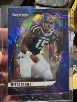Myles Garrett Panini Prizm Draft Picks Blue Card #53/149