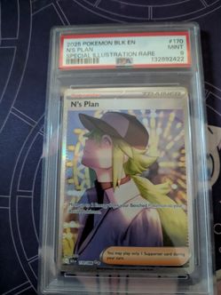 2025 Pokemon BLK EN N's PLAN SIR PSA mint 9