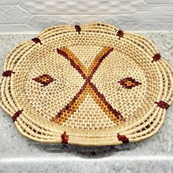 Authentic Large Woven Basket - Wall Hanger or Decor Tabletop