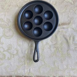 Cast Iron Aebleskiver Pan