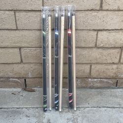 (3) NEW 58” Billiard Pool Cues - 18, 19, 20 oz - CASH ONLY