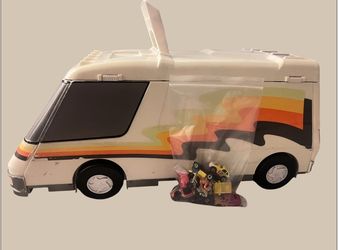 Vintage 1991 Micro Machines Galoob Super Van City Super Foldout - Used