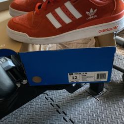 Orange Addias Slightly Worn Great Condition