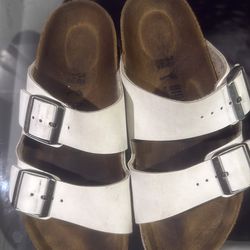 Birkenstock Sandals White, Gray, Brown And Dark Brown