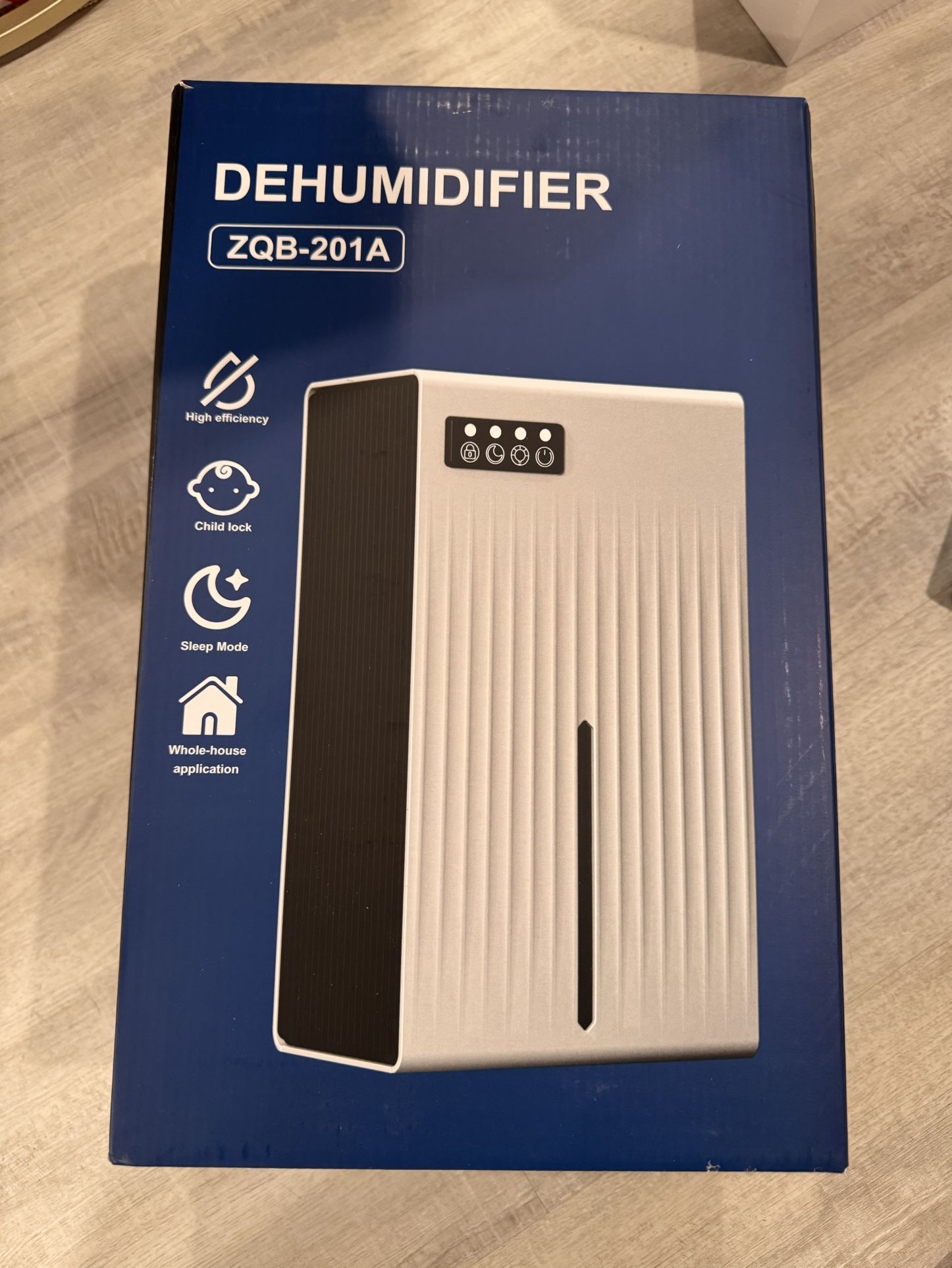 Dehumidifier for Home, 95 OZ Water Tank, (1000 sq.ft) Dehumidifiers for Bathroom Bedroom Basement with Drain Hose, Auto Shut Off White