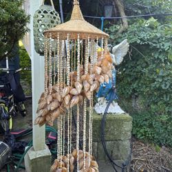 Vintage Large Sea Shell Wind Chime - Home Decor