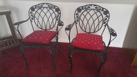 Cast iron chairs
