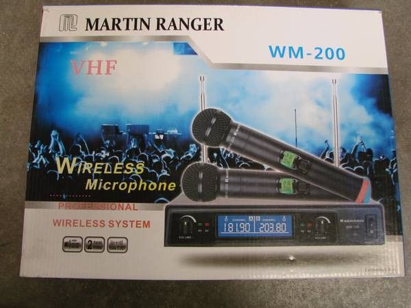 MARTIN RANGER WM-200 VHF Karaoke Wireless Microphone