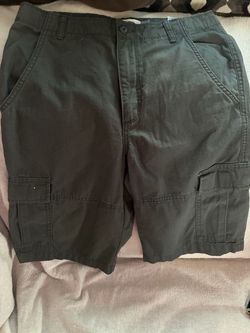 1297 Youth Boys Old Navy Dark Green Cargo Shorts size 16 regular 3.00